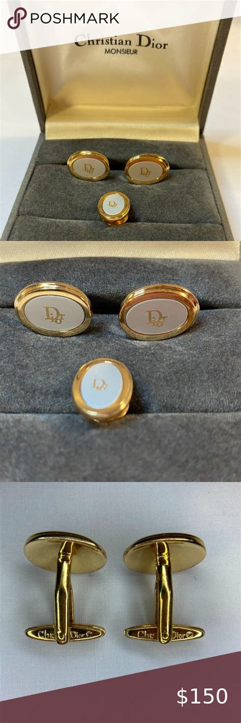 dior cufflinks for men.